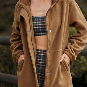 Beyond Yoga Urban Explorer Jacket - Deep Tan- Size Small